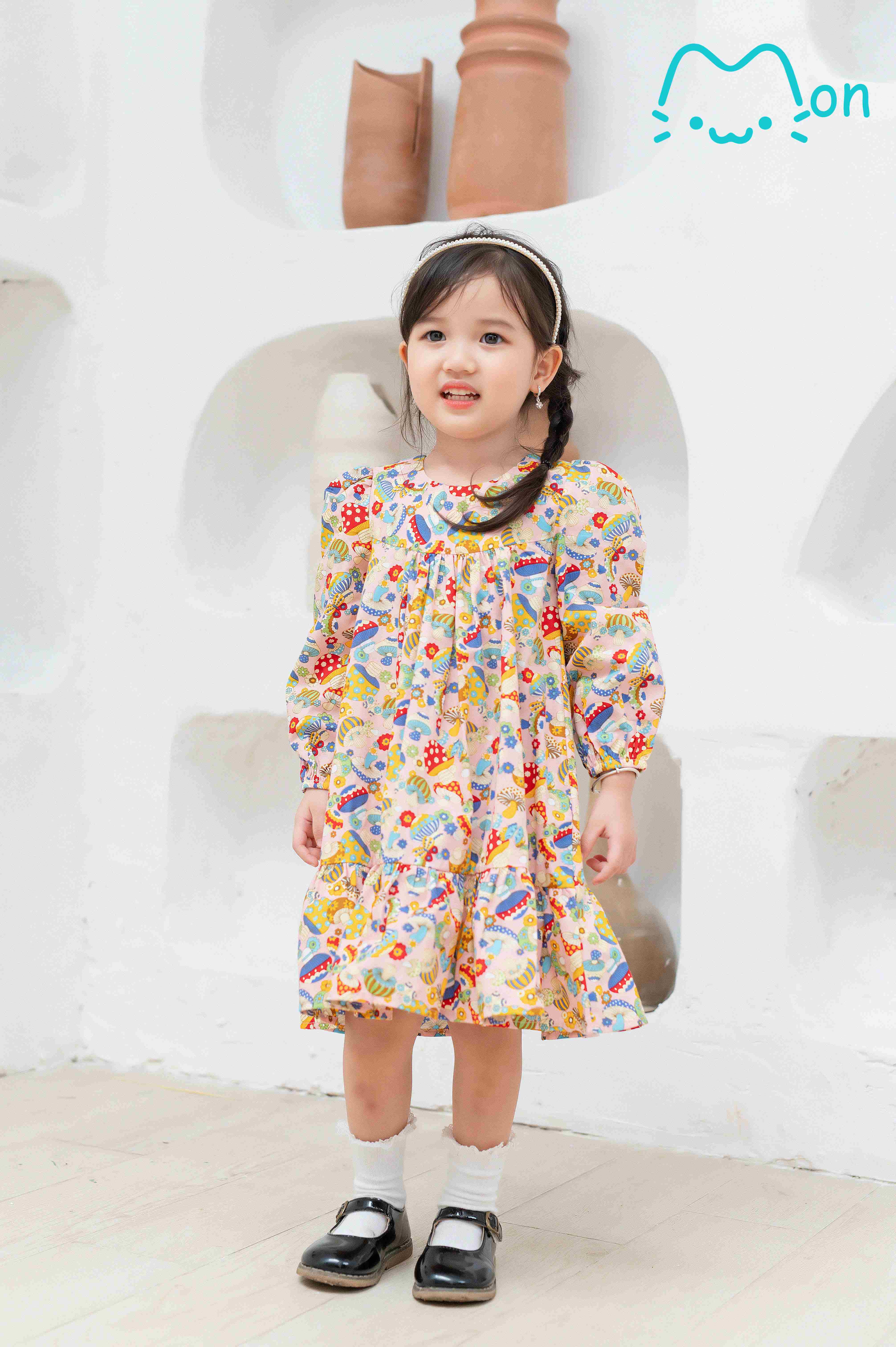 Đầm baby doll dài qua gối nữ tính Linen premium OMEELY FASHION #25 Đầm baby doll dài qua gối nữ tính Linen premium OMEELY FASHION